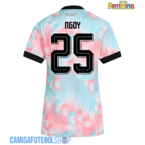 Camisa de time de futebol Bélgica Nathan Ngoy #25 Replicas 2º Equipamento Feminina Mundo 2026 Manga Curta